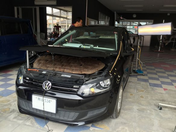 ＶＷ　ＰＯＬＯ（ポロ）のひょう害車をデントリペアで修理　　埼玉県本庄市