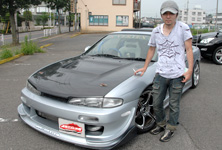 田窪博さんと愛車の日産Silvia