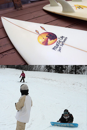 趣味のサーフィンとスノーボード